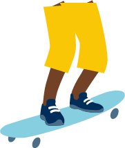 person skate boarding