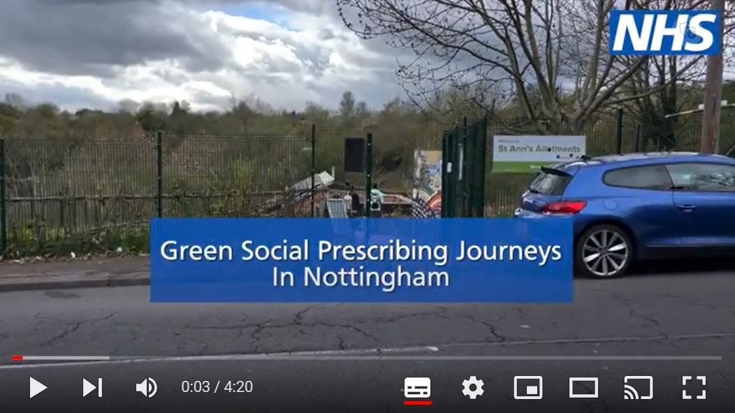Green Social Prescribing lived experience event film