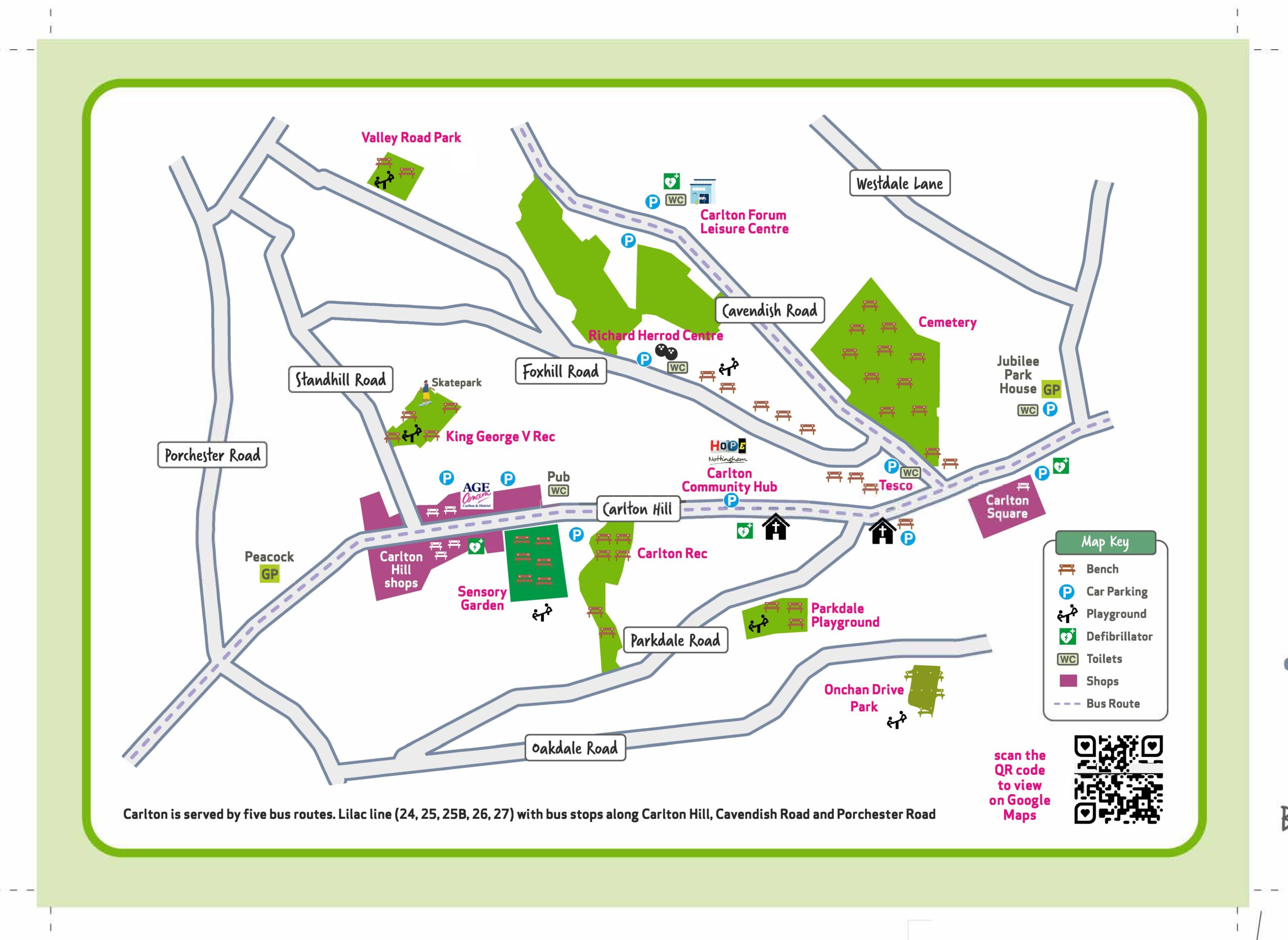Illustrated Map of Carlton Hill