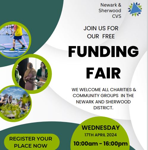 Picture giving details of the funding fair.