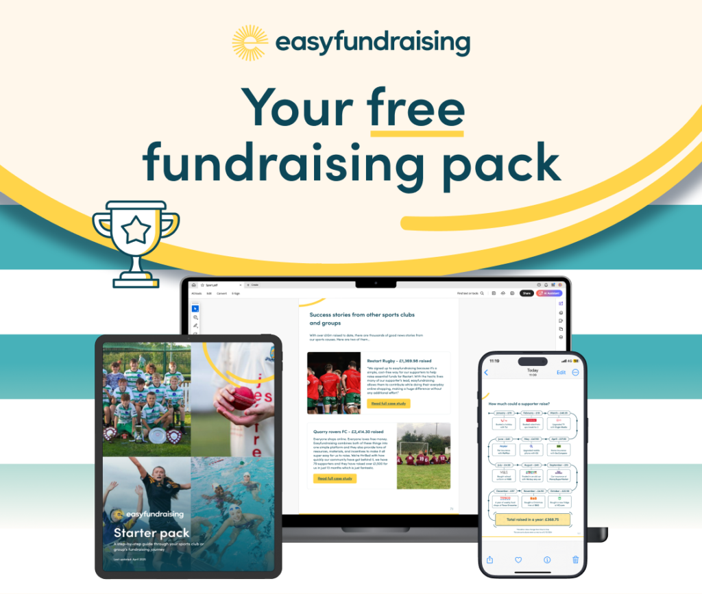 Claim your exclusive easyfundraising pack