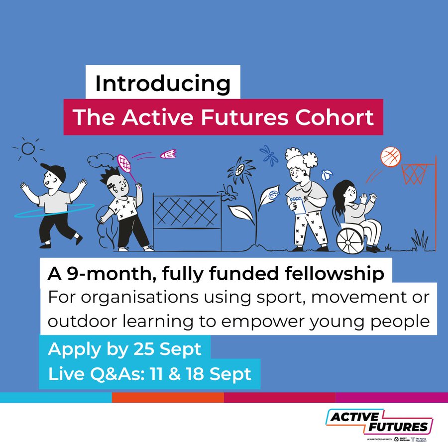 Fully funded development opportunity for youth, sport, and outdoor organisations